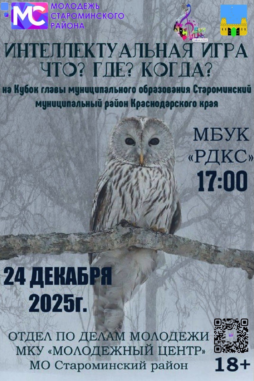 Интеллектуальная игра «Что? Где? Когда?» на Кубок главы муниципального образования Староминский муниципальный район Краснодарского края в 2025 году