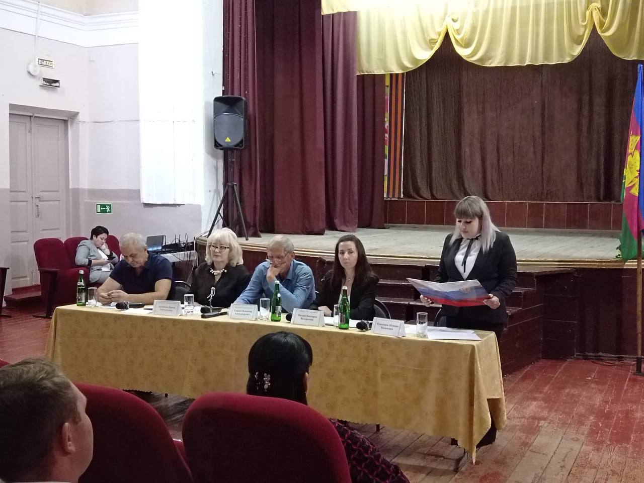Проведена первая сессия Совета Рассветовского сельского поселения Староминского района нового созыва и торжественная церемония вступления в должность главы поселения