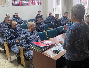 Награждение знаками отличия ВФСК ГТО сотрудников ФГКУ «УВО ВНГ России по Краснодарскому краю» филиала Староминского района