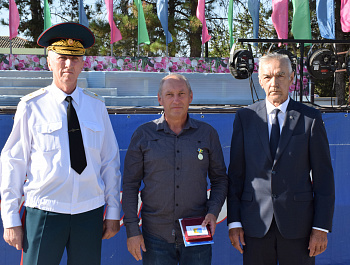 В парке прошло торжественное мероприятие,посвящённое  Дню Староминского района и станицы Староминской.