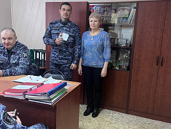 Награждение знаками отличия ВФСК ГТО сотрудников ФГКУ «УВО ВНГ России по Краснодарскому краю» филиала Староминского района